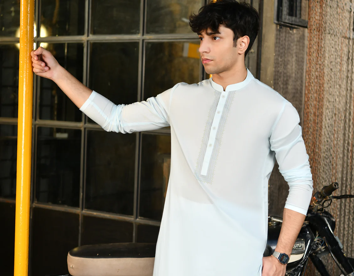 BLUE KURTA | JTK-US-24-34596 - Image 3