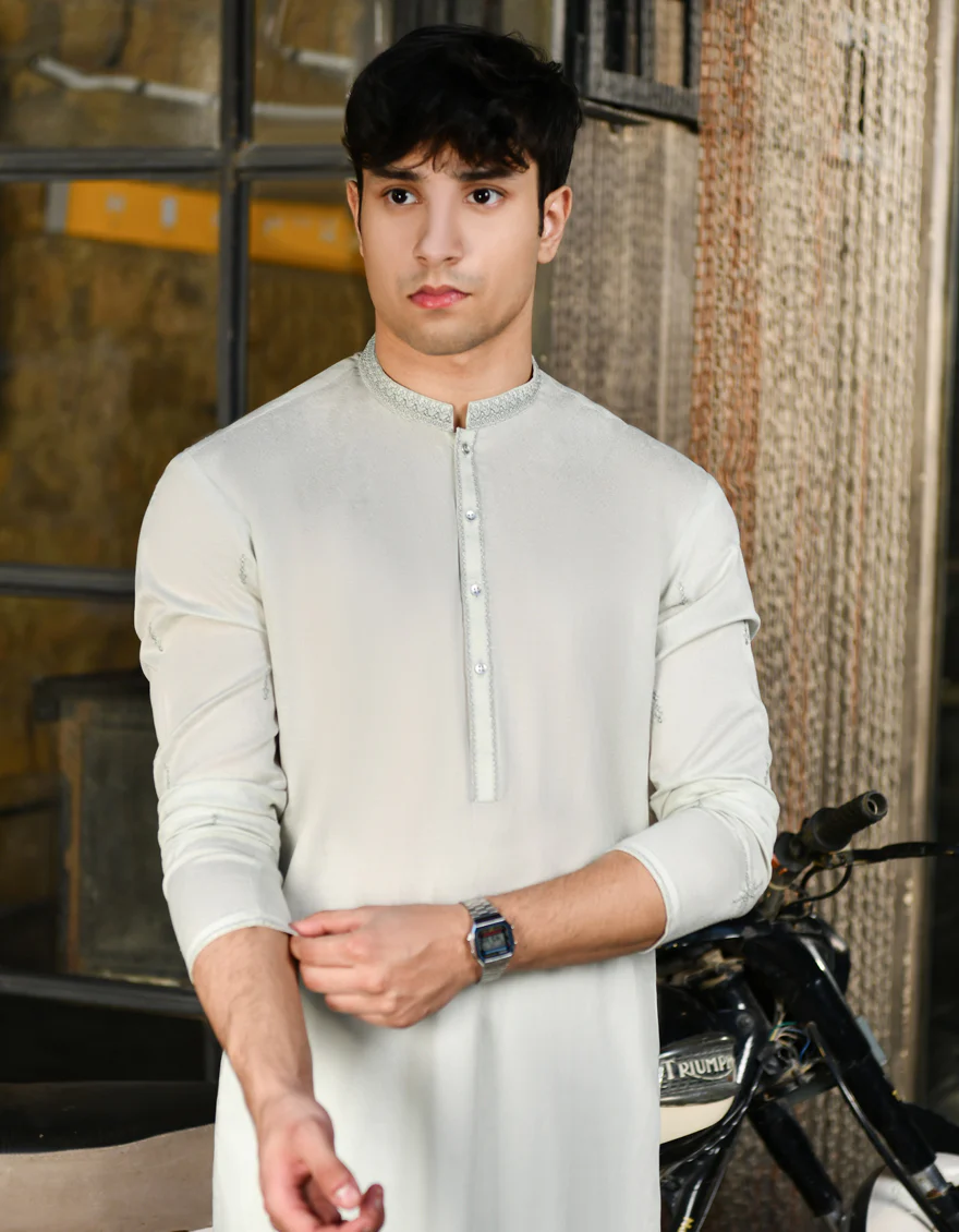 GREEN KURTA | JTK-US-24-46240 - Image 2