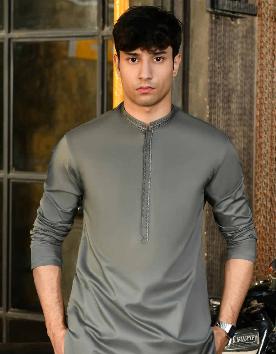 GREEN KURTA | JTK-US-24-46242 - Image 2
