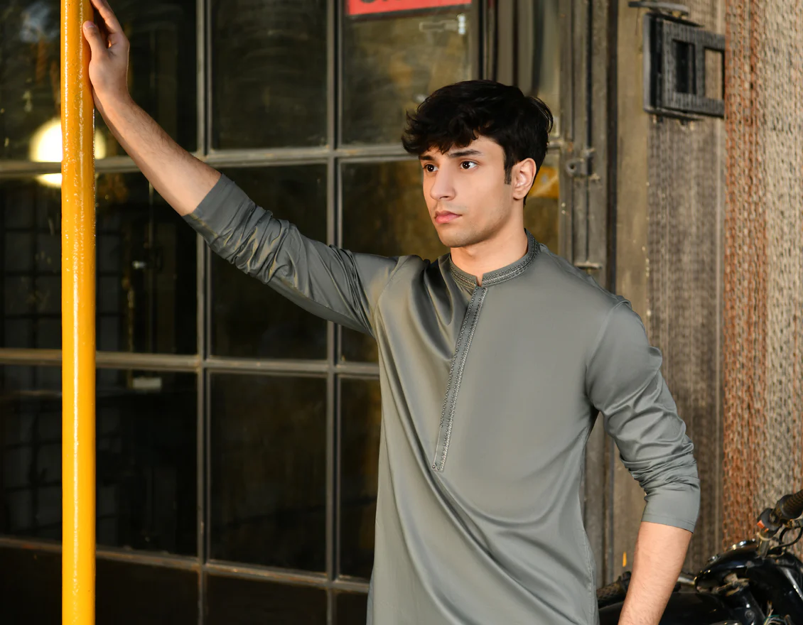 GREEN KURTA | JTK-US-24-46242 - Image 3