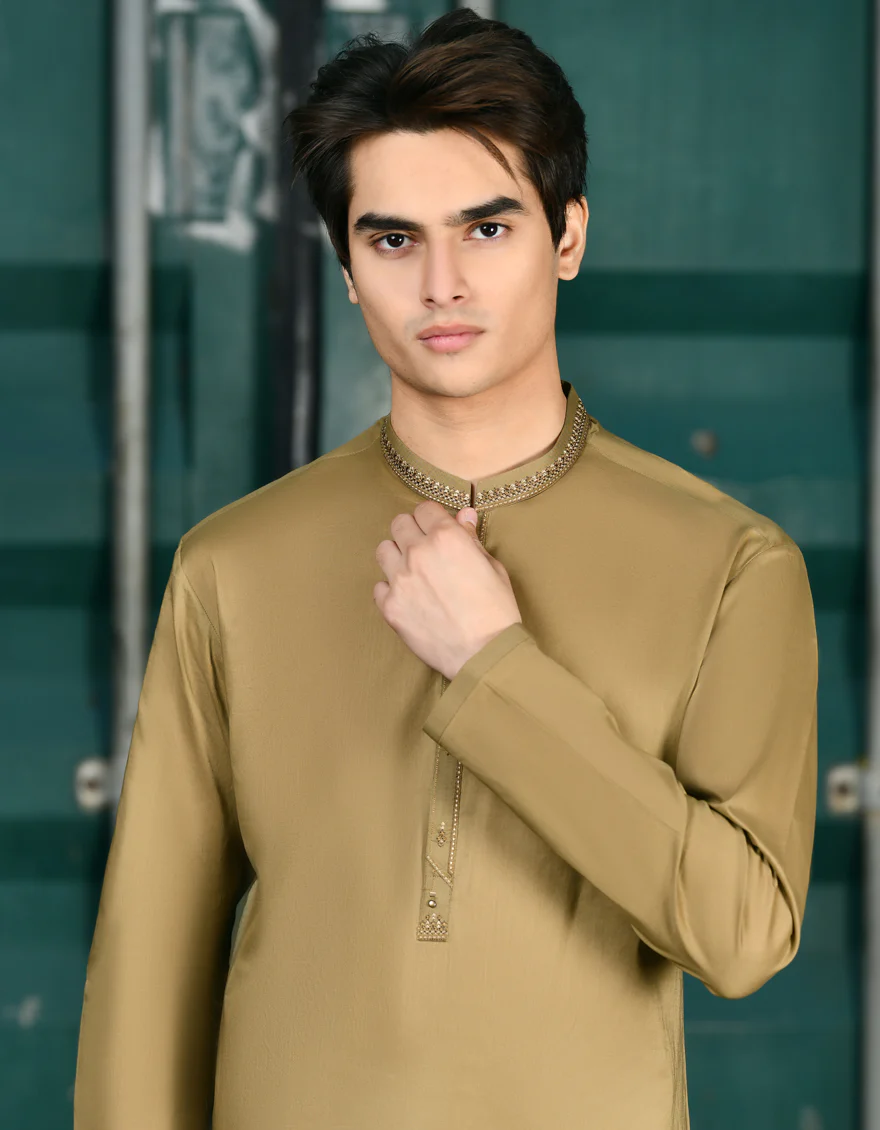 BROWN KURTA | JTK-US-24-46246 - Image 2
