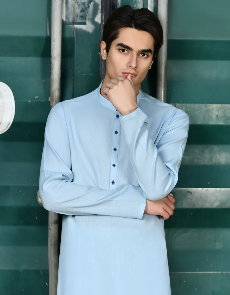 BLUE KURTA | JTK-US-24-46252 - Image 2
