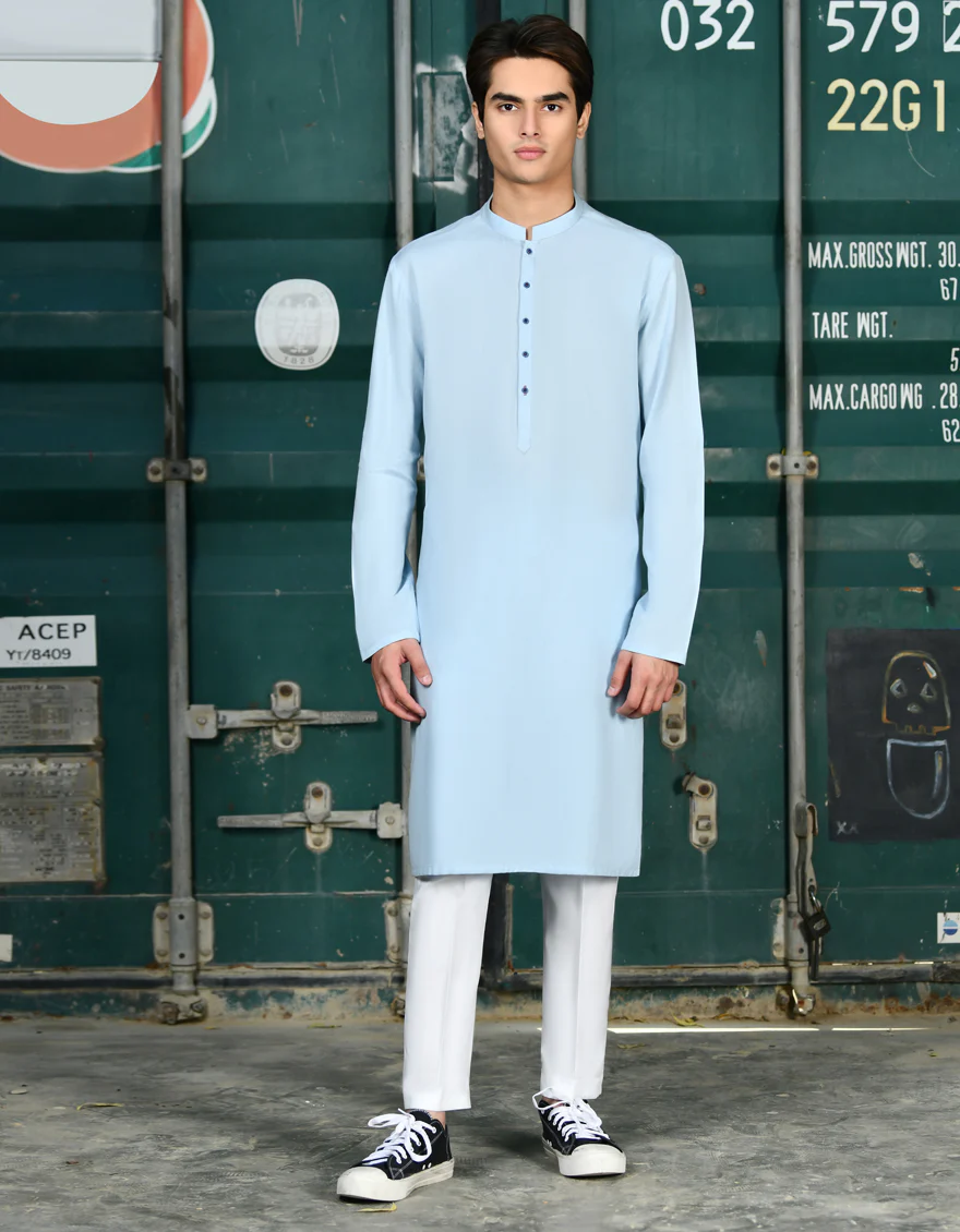 BLUE KURTA | JTK-US-24-46252 - Image 3