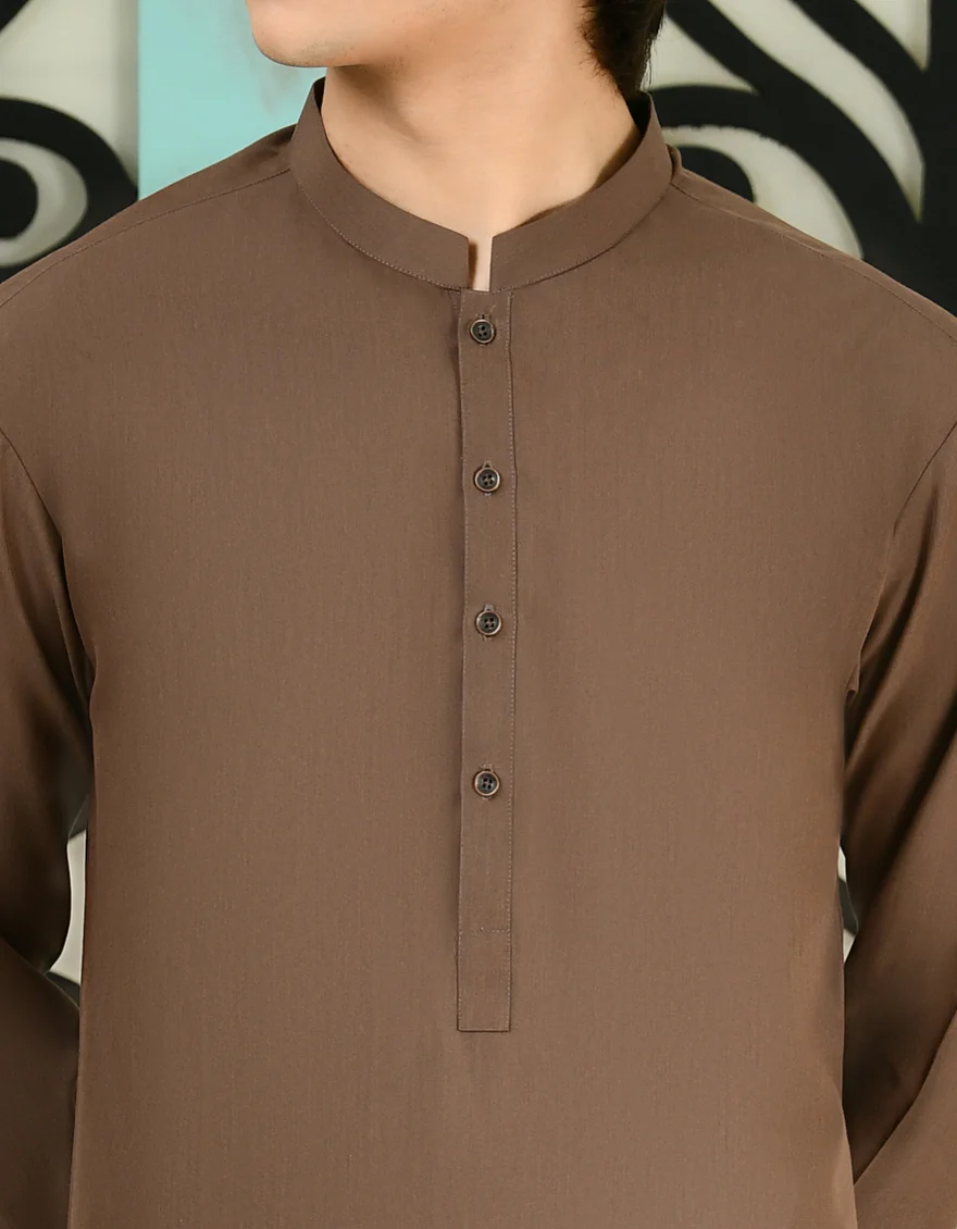 BROWN BLENDED KURTA TROUSERS | JTKP-A-39093/S24/JJ9077-PN - Image 2