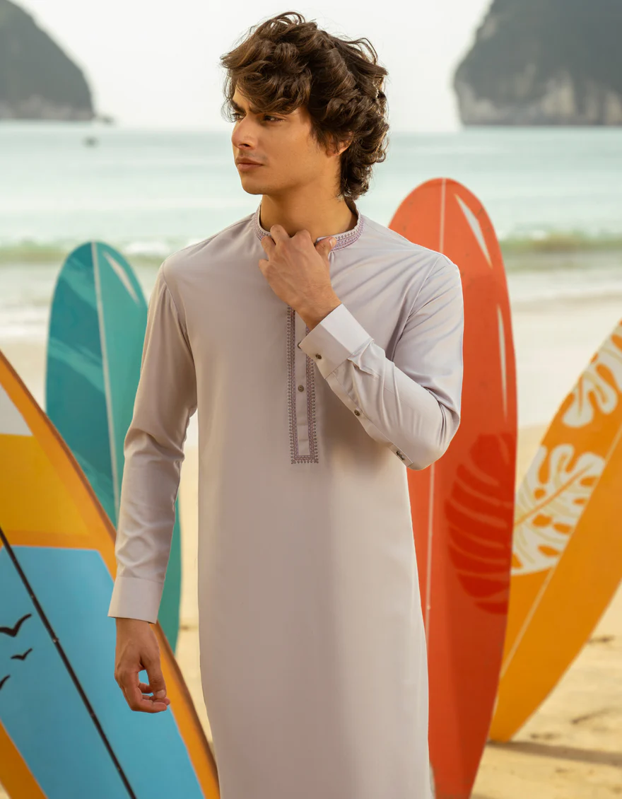 LAVENDER BLENDED KURTA TROUSERS | JTKP-A-46584/S25/JJ1003-SF - Image 2