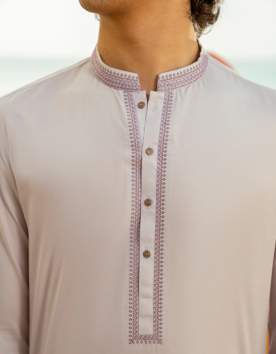 LAVENDER BLENDED KURTA TROUSERS | JTKP-A-46584/S25/JJ1003-SF - Image 3