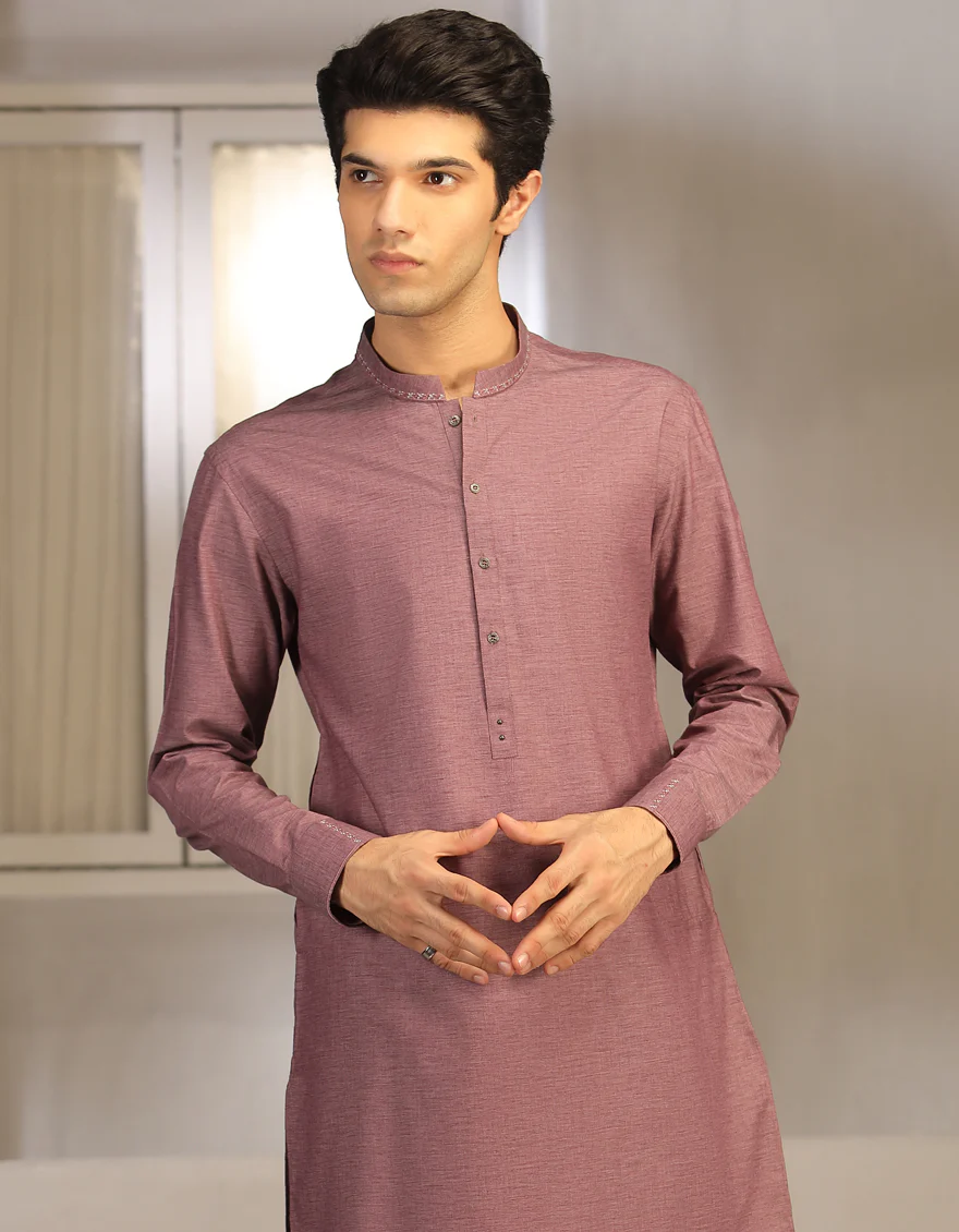 PURPLE BLENDED KURTA TROUSERS | JTKP-A-US-38593/W22/JJ8284-CL - Image 3
