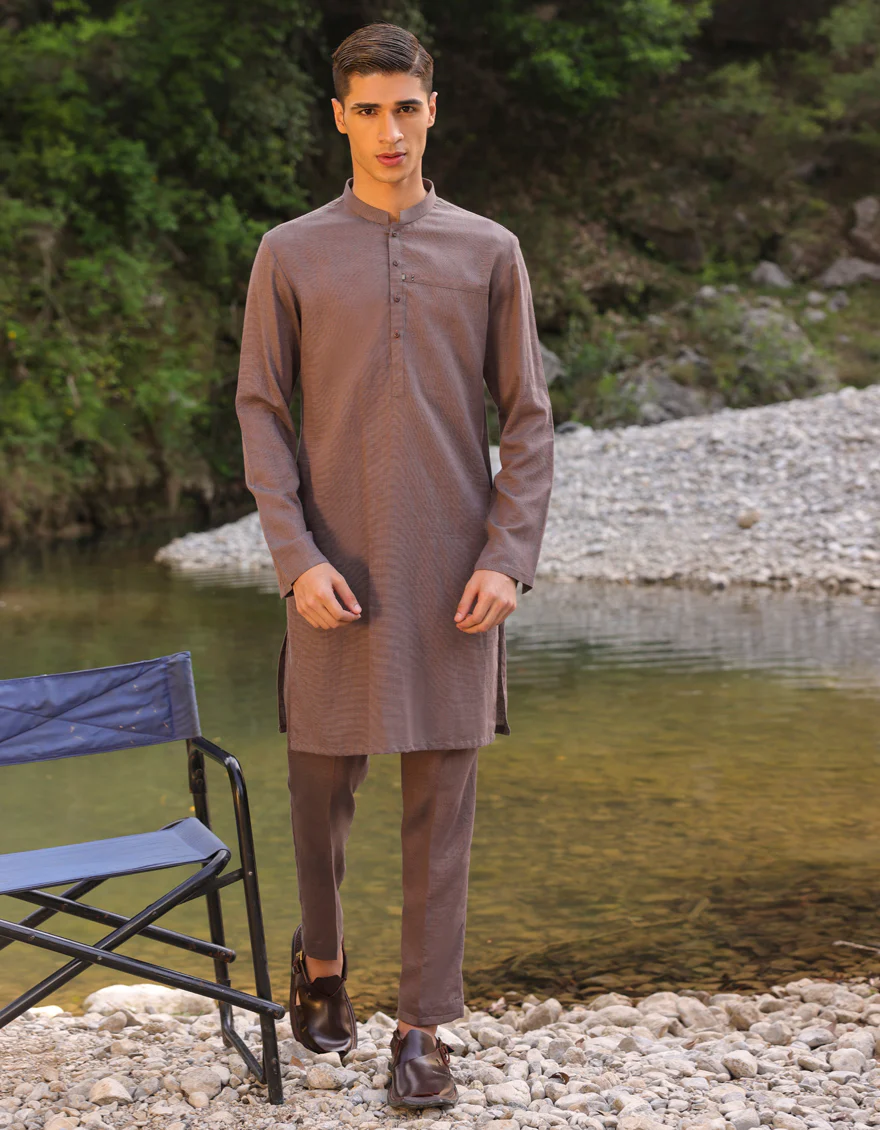 PURPLE BLENDED KURTA TROUSERS | JTKP-S-US-38685/S23/JJ8198-CL