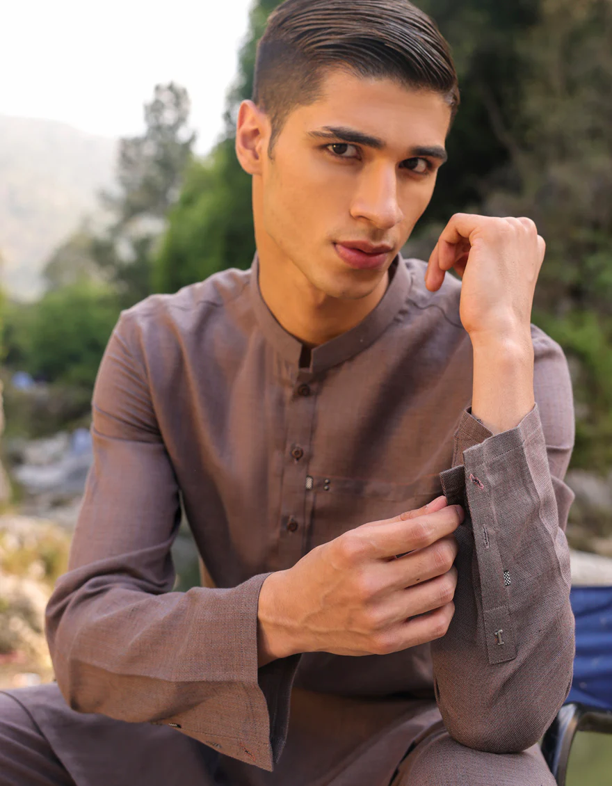 PURPLE BLENDED KURTA TROUSERS | JTKP-S-US-38685/S23/JJ8198-CL - Image 2