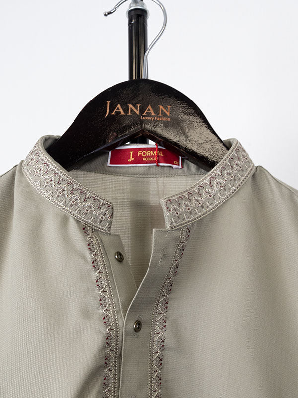 LIGHT GREEN BLENDED KAMEEZ SHALWAR | JTKS-A-34925/S24/JJ9620-SF - Image 2