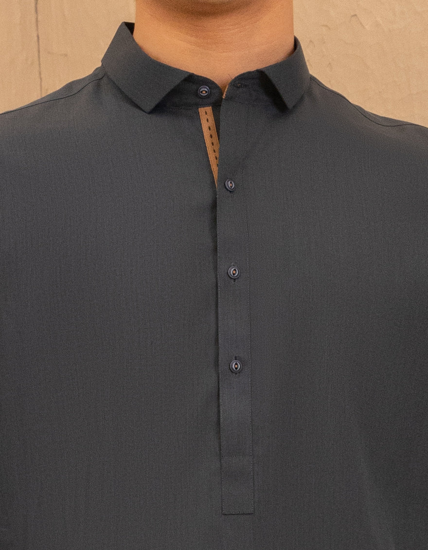 PINE GREEN BLENDED KAMEEZ SHALWAR | JTKS-A-39341/S25/JJ10065-CL - Image 3