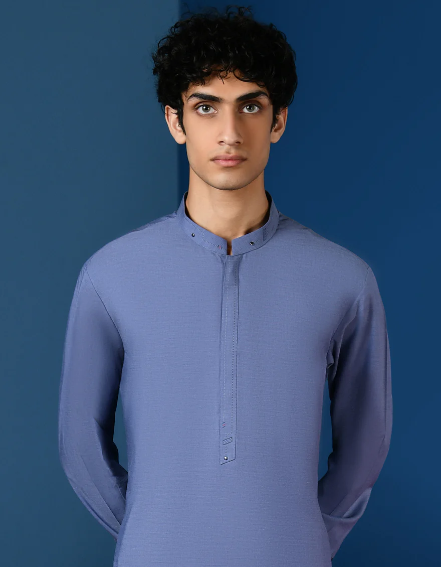 BLUE KAMEEZ SHALWAR | JTKS-A-46215/S23/JJ8709-CL - Image 3