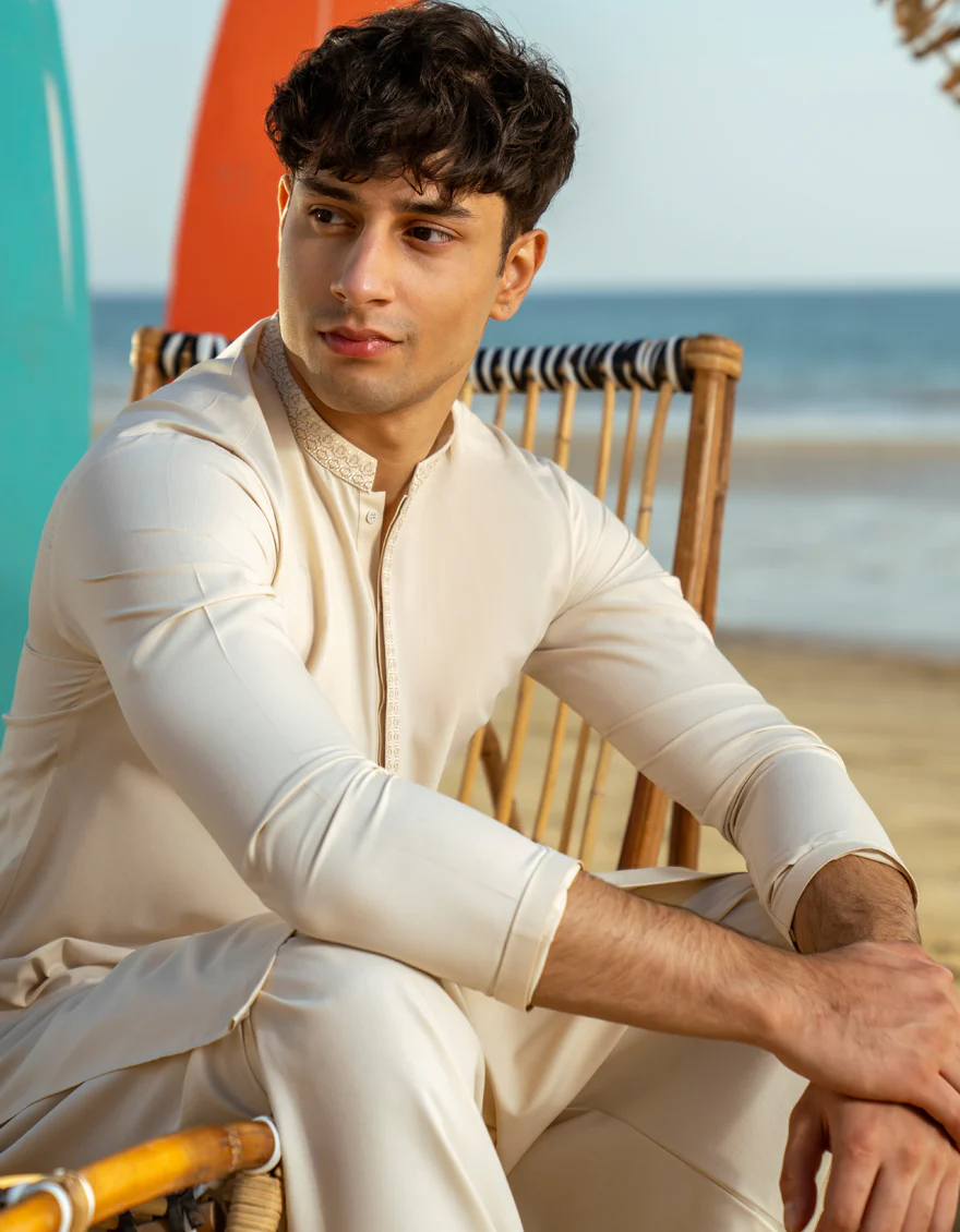FAWN BLENDED KAMEEZ SHALWAR | JTKS-A-46532/S25/JJ9 - Image 3