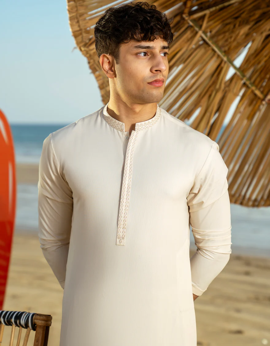 FAWN BLENDED KAMEEZ SHALWAR | JTKS-A-46532/S25/JJ9599-SF - Image 2