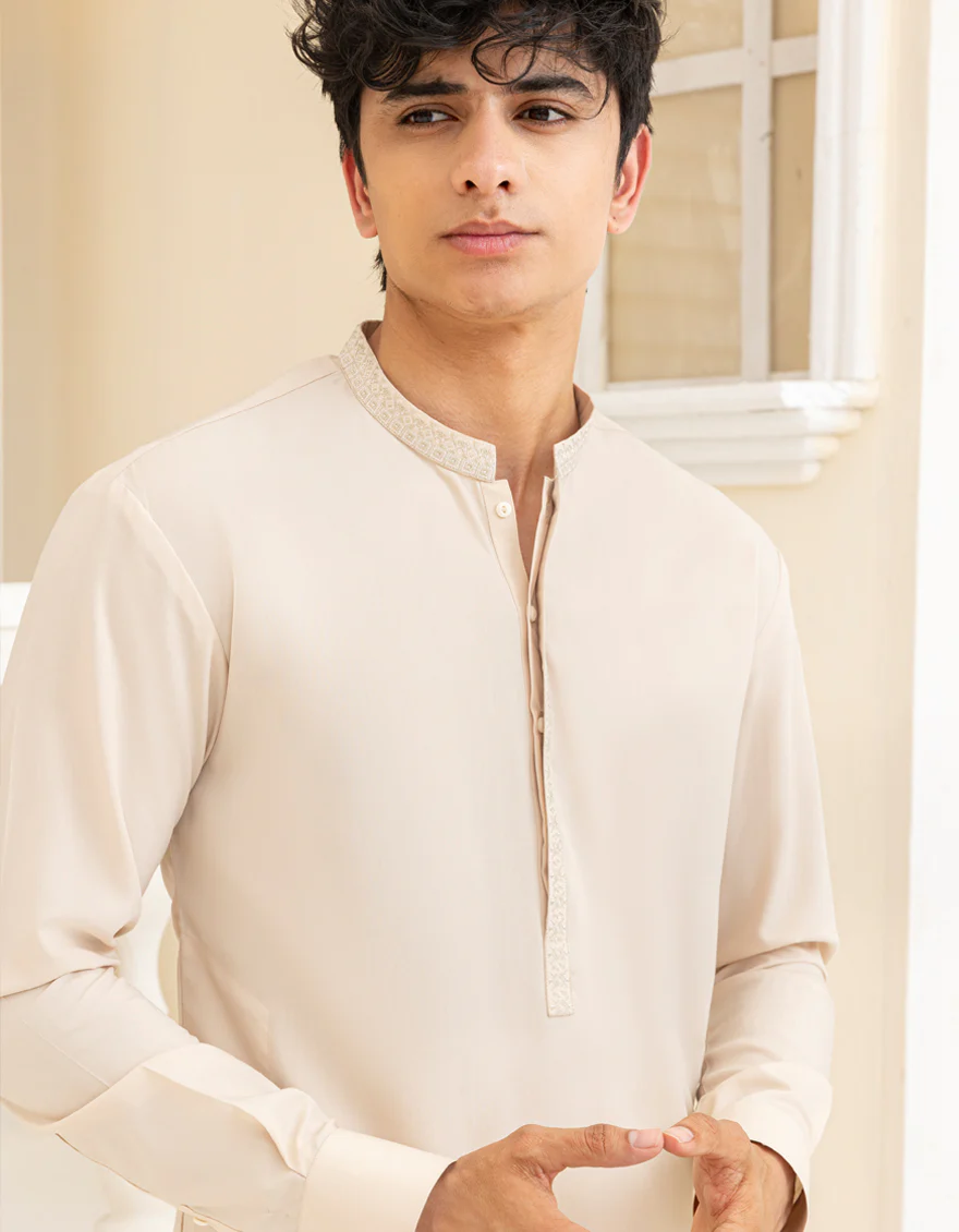 FAWN BLENDED KAMEEZ SHALWAR | JTKS-A-46683/S25/JJ9 - Image 2