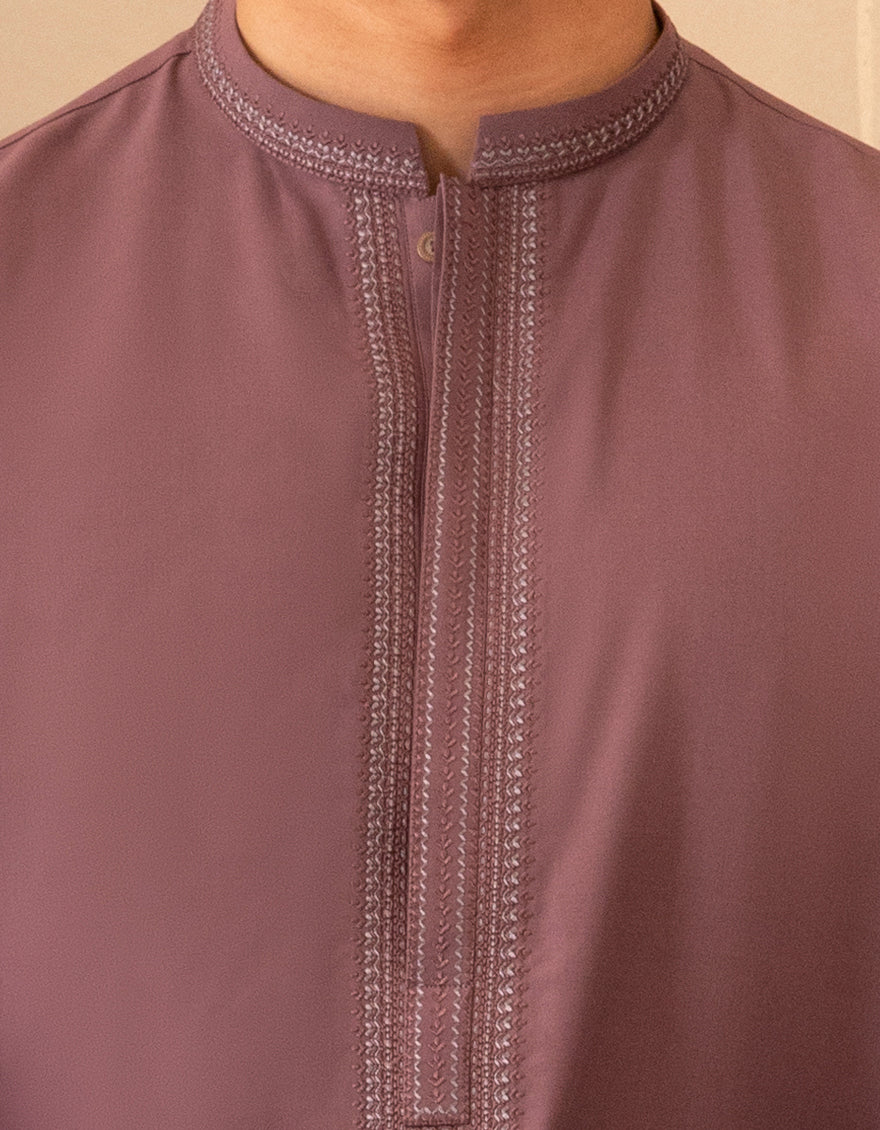 PURPLE BLENDED KAMEEZ SHALWAR | JTKS-A-46685/S25/JJ10032-SF - Image 3