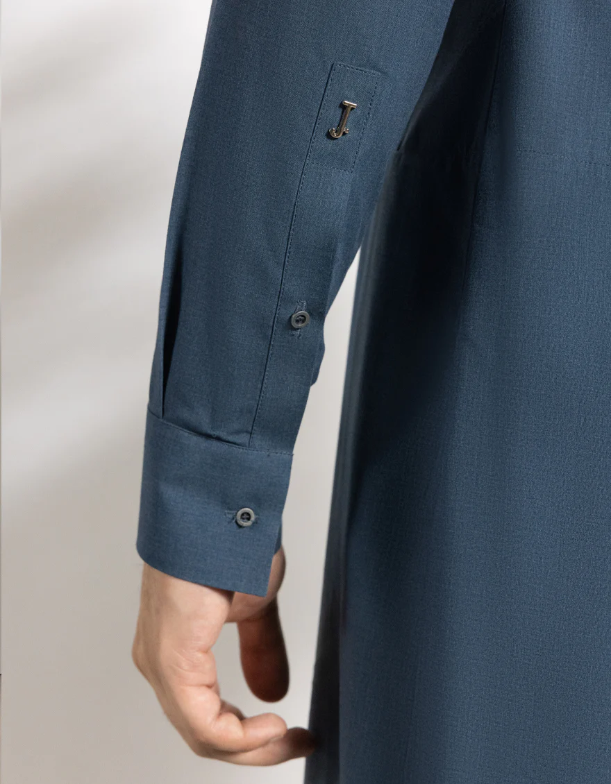DENIM BLUE BLENDED KAMEEZ SHALWAR | JTKS-A-46742/S25/JJ9863-SF - Image 5