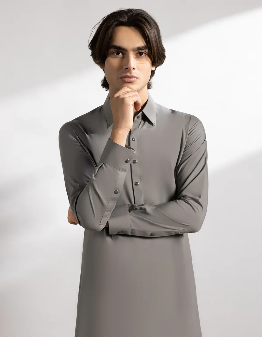 GREY BLENDED KAMEEZ SHALWAR | JTKS-A-46829/S25/JJ9864-CL - Image 3