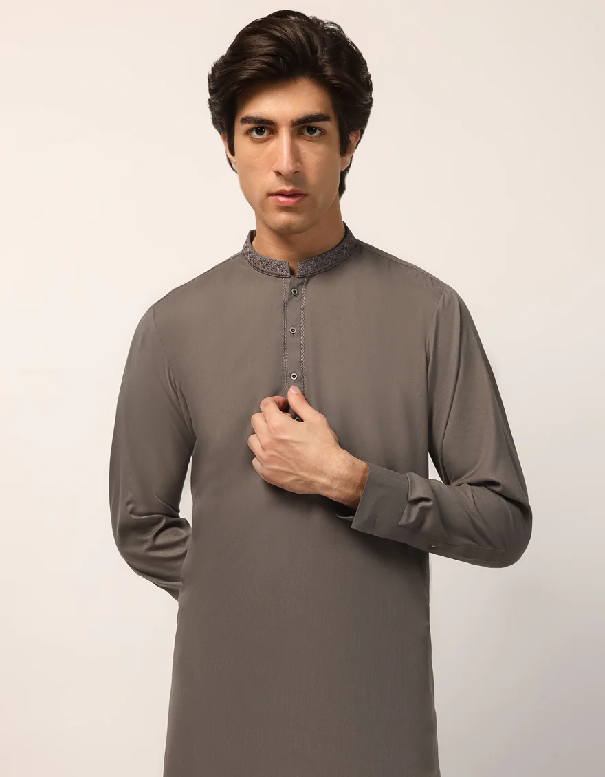GREY KAMEEZ SHALWAR | JTKS-A-46927/S25/JJ9943-SF - Image 2