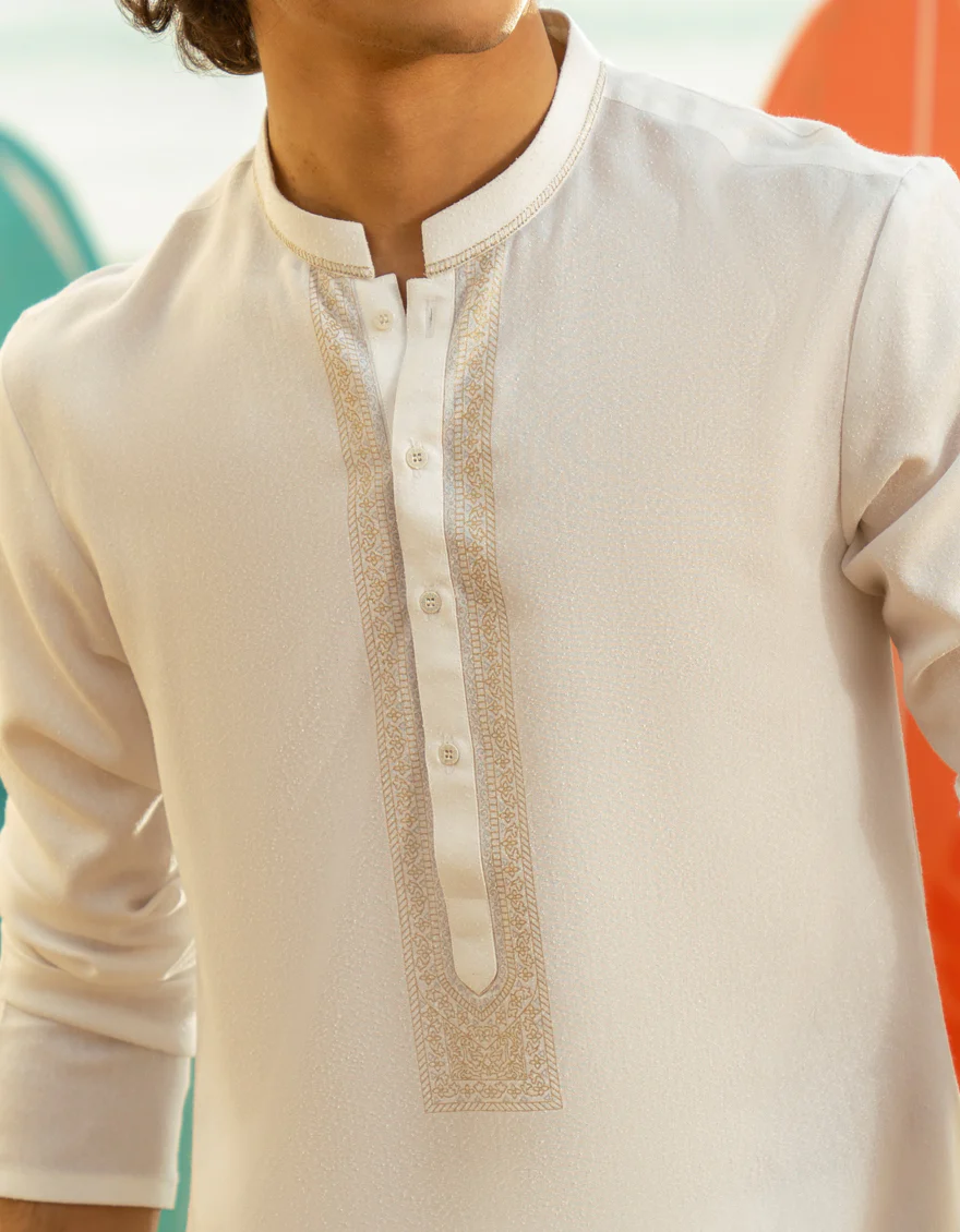 WHITE BLENDED KAMEEZ SHALWAR | JTKS-A-50054/S25/JJ9 - Image 3