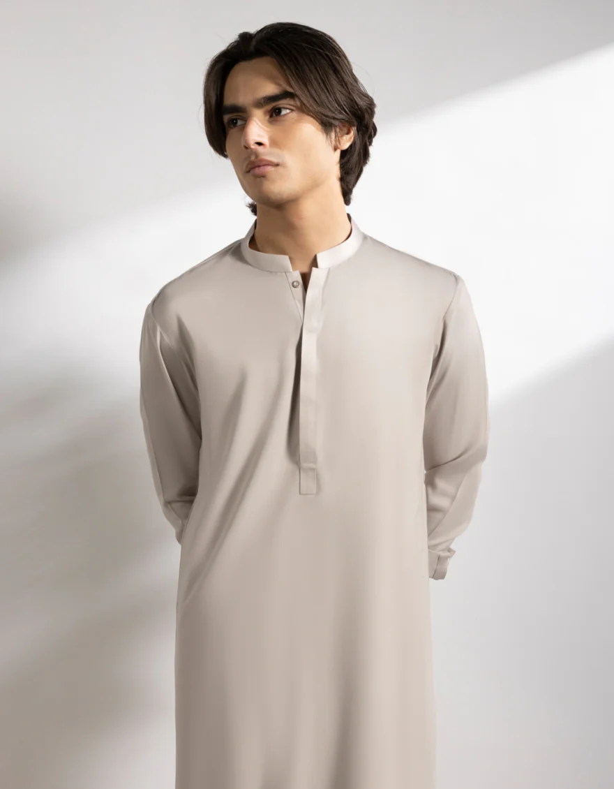 FAWN BLENDED KAMEEZ SHALWAR | JTKS-A-50252/S25/JJ9860-PN - Image 2