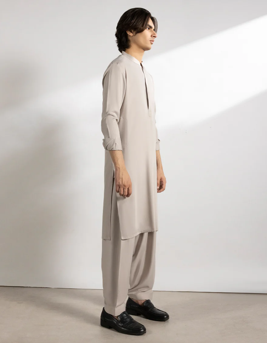 FAWN BLENDED KAMEEZ SHALWAR | JTKS-A-50252/S25/JJ9860-PN - Image 3