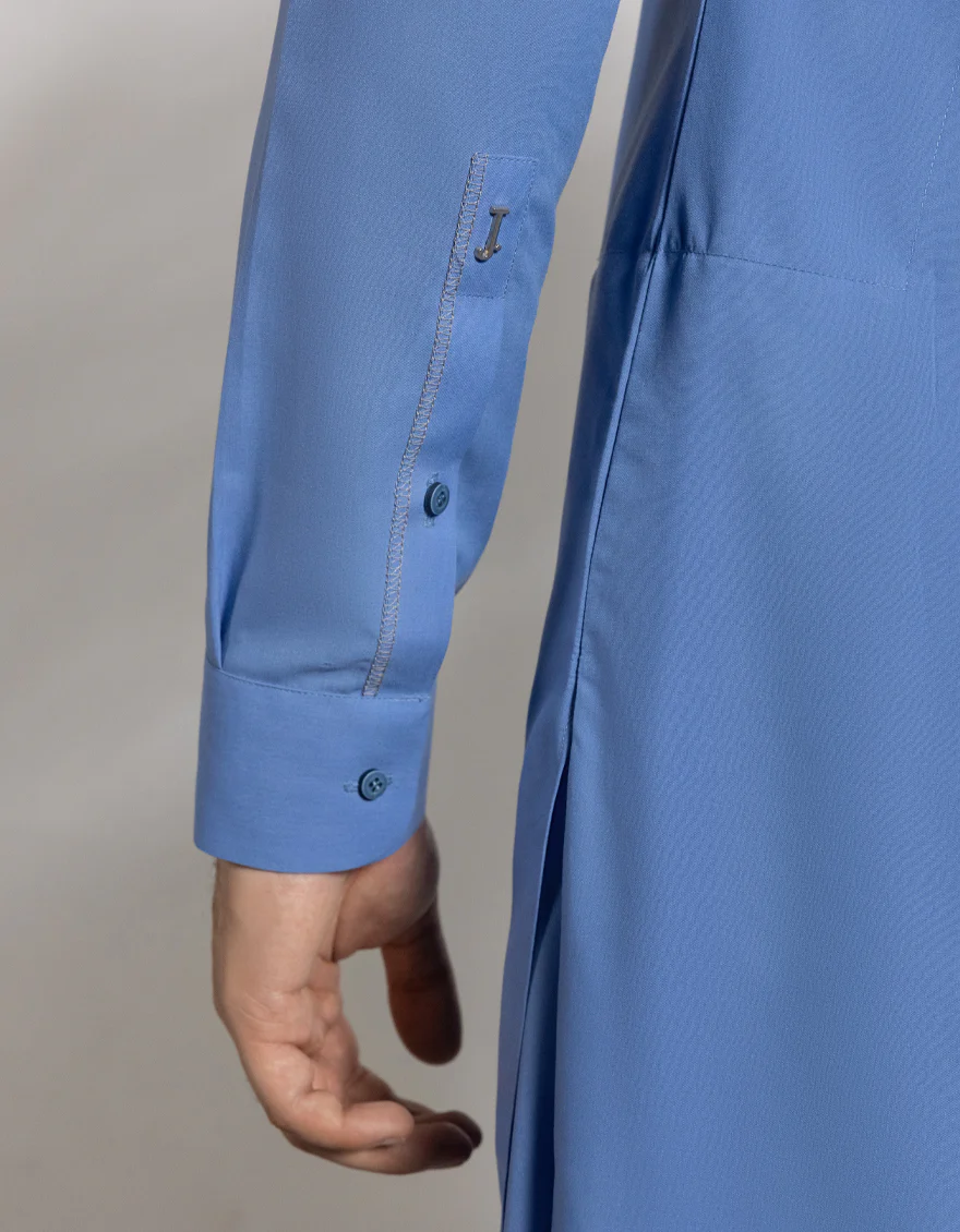 SKY BLUE BLENDED KAMEEZ SHALWAR | JTKS-A-50294/S25/JJ10121-CL - Image 5
