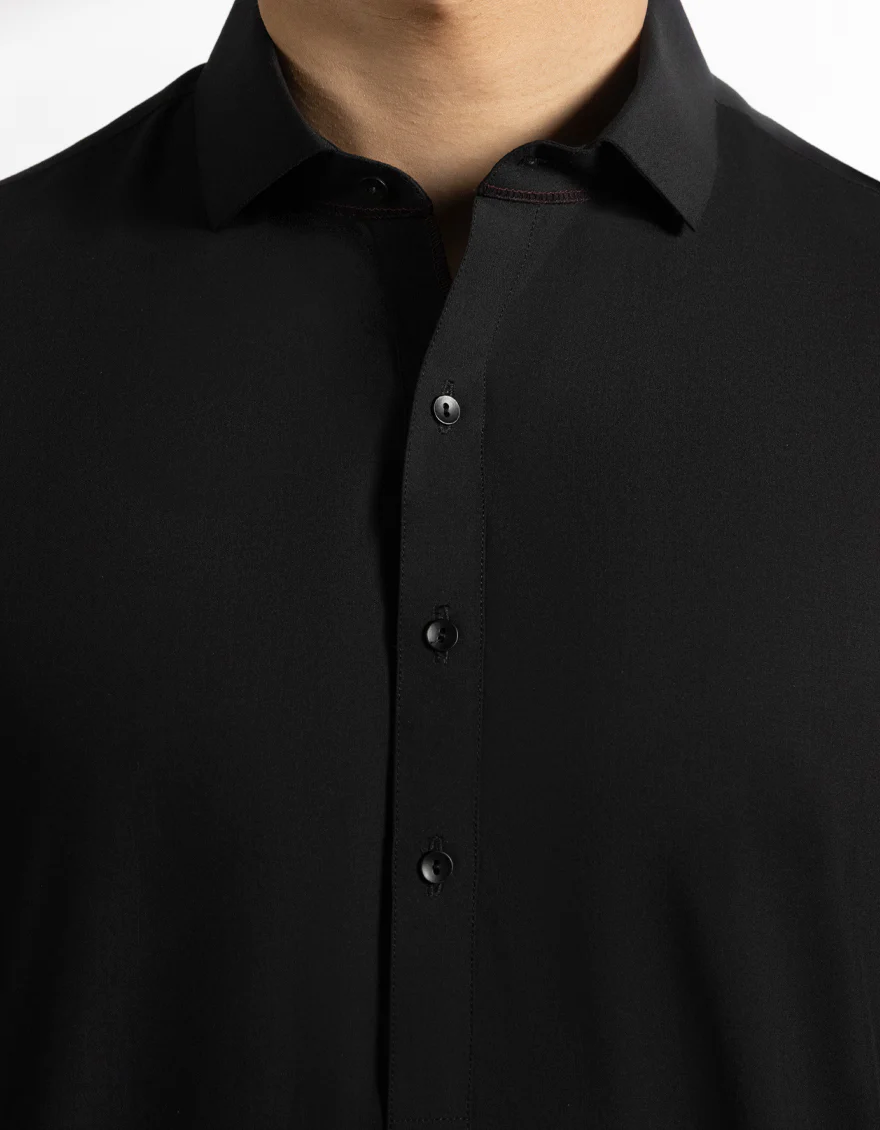 BLACK BLENDED KAMEEZ SHALWAR | JTKS-A-50296/S25/JJ10121-CL - Image 3