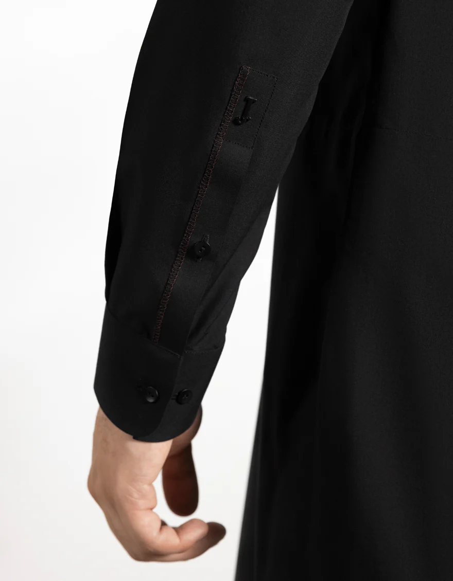 BLACK BLENDED KAMEEZ SHALWAR | JTKS-A-50296/S25/JJ10121-CL - Image 5