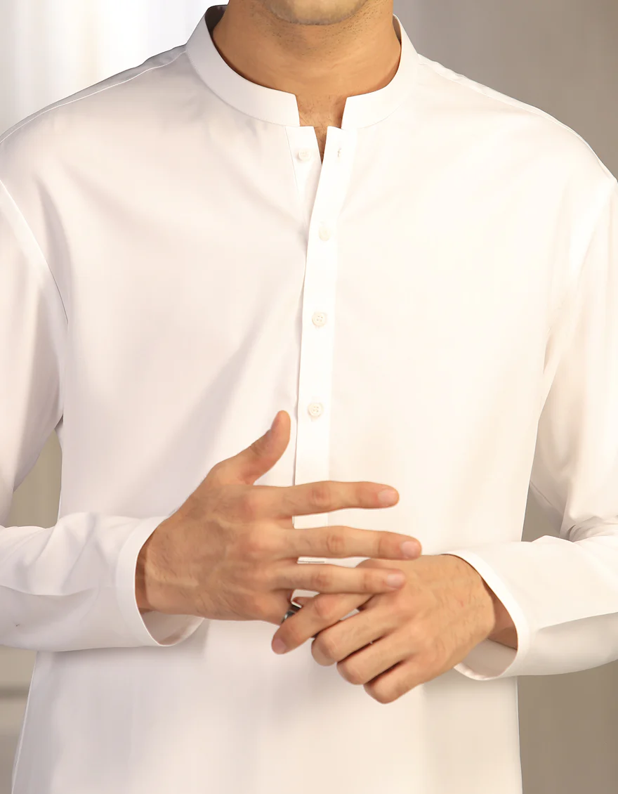 WHITE BLENDED WHITE KAMEEZ SHALWAR | JTKS-A-US-40223-R5-AP/S23/JJ8732-PN - Image 2