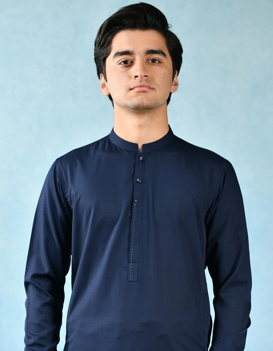 NAVY BLUE KAMEEZ SHALWAR | JTKS-A-US-42382/S22/JJ8157-CL - Image 2