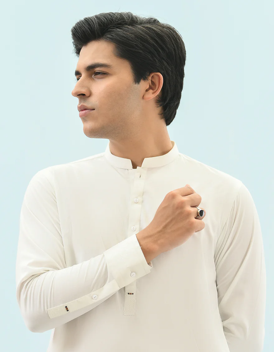OFF WHITE VISCOSE KAMEEZ SHALWAR | JTKS-A-US-44099/S22/JJ8260-CL - Image 3