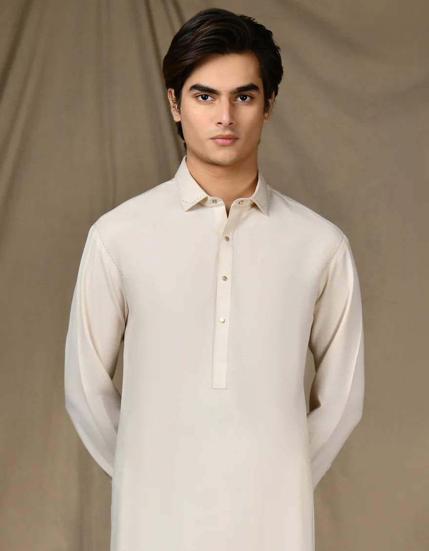 BROWN BLENDED KAMEEZ SHALWAR | JTKS-S-46290/S24/JJ9197-CL - Image 2