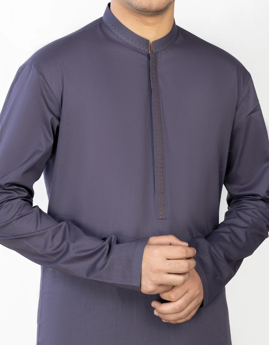 PURPLE COTTON KAMEEZ SHALWAR | JTKS-S-US-34331/S23/JJ8245-SF - Image 2