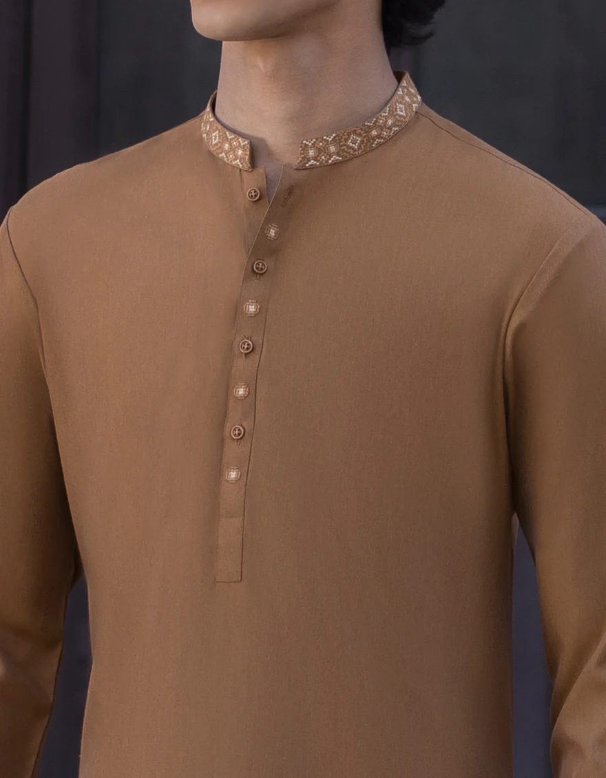 MEHNDI GREEN BLENDED KAMEEZ SHALWAR | JTKS-S-US-34353/S23/JJ8173-SF - Image 2
