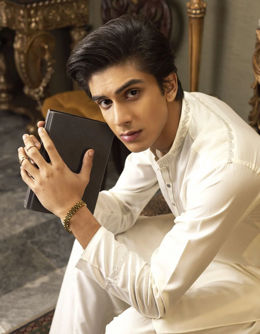 OFF WHITE KAMEEZ SHALWAR | JTKS-S-US-35845/S22/JJ7667-SF - Image 2