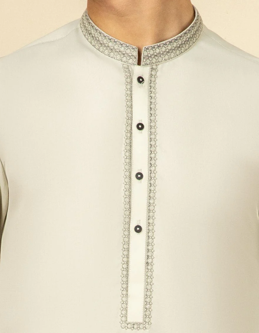 LIGHT GREEN BLENDED KAMEEZ SHALWAR | JTKS-S-US-35947/S22/JJ7564-FL - Image 2
