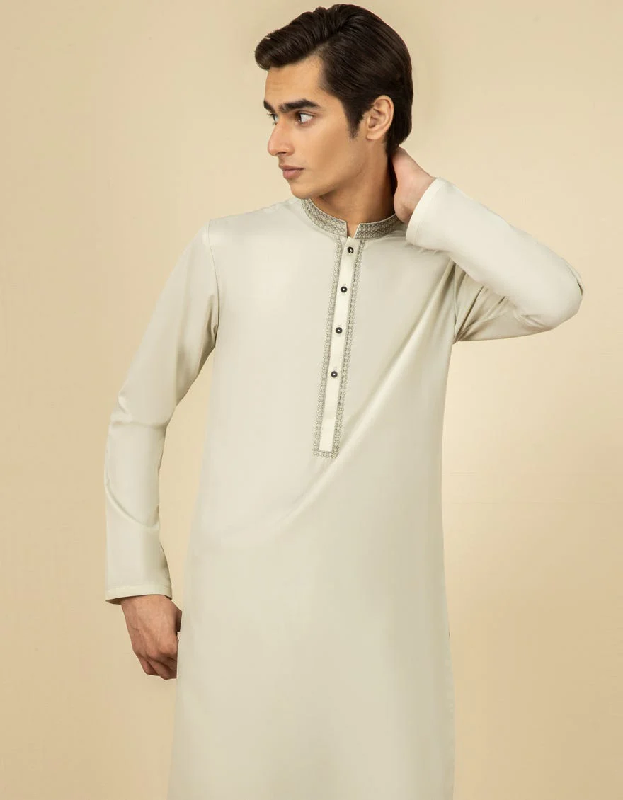 LIGHT GREEN BLENDED KAMEEZ SHALWAR | JTKS-S-US-35947/S22/JJ7564-FL - Image 3