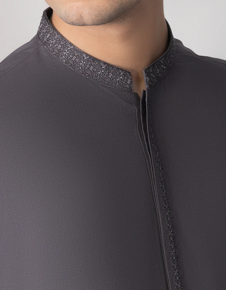GREY BLENDED KAMEEZ SHALWAR | JTKS-S-US-38689/S23/JJ8713-SF - Image 2
