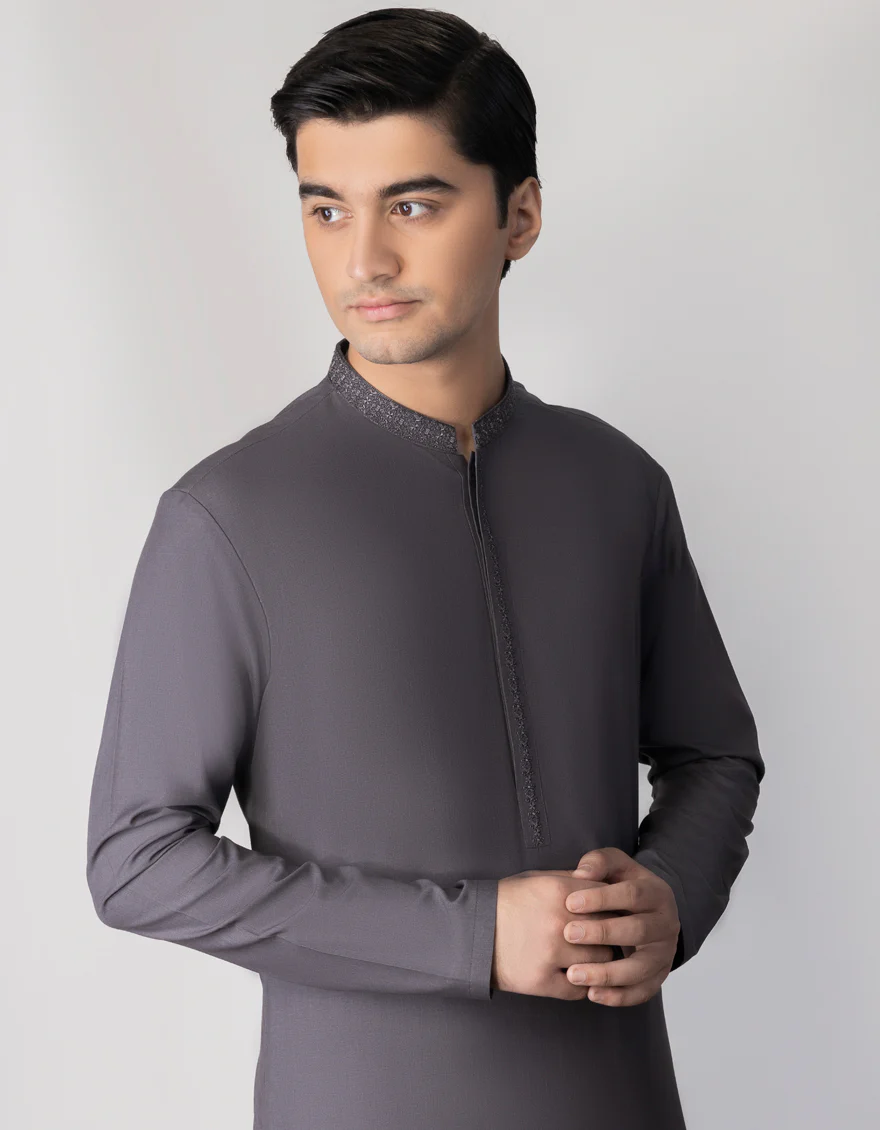 GREY BLENDED KAMEEZ SHALWAR | JTKS-S-US-38689/S23/JJ8713-SF - Image 3