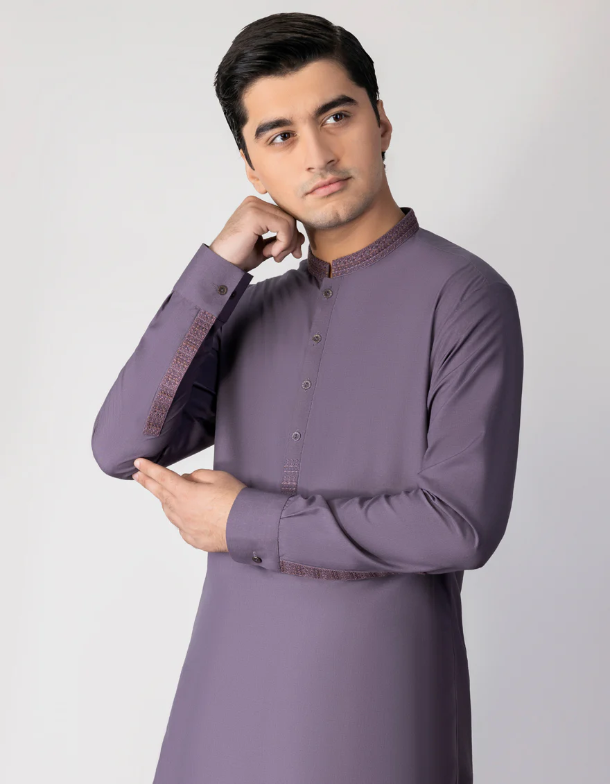 PURPLE BLENDED KAMEEZ SHALWAR | JTKS-S-US-38691/S23/JJ8713-SF - Image 2