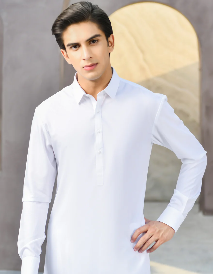 WHITE BLENDED KAMEEZ SHALWAR | JTKS-S-US-40224-R1-AP-/S22/JJ7567-PN - Image 4