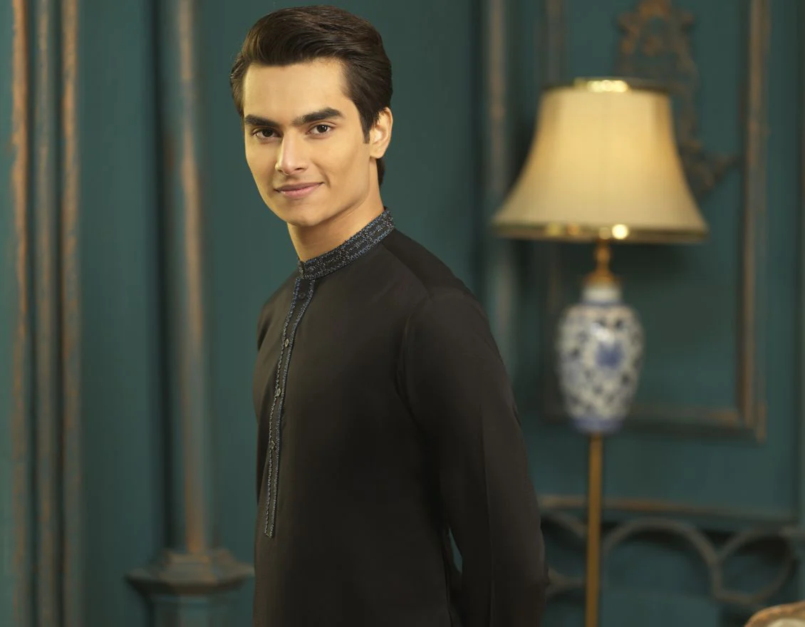 BLACK KAMEEZ SHALWAR | JTKS-S-US-41098/S22/JJ7679-FL - Image 5