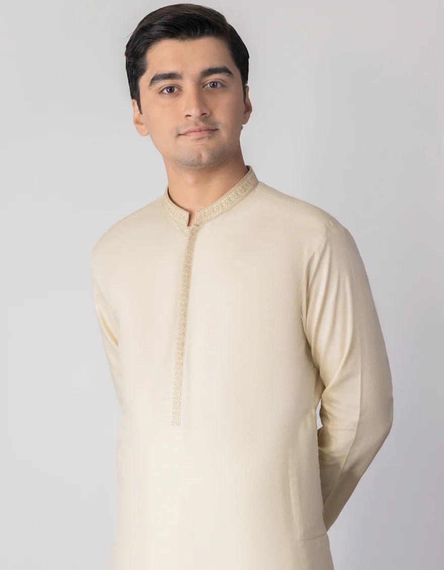 PALE YELLOW COTTON KAMEEZ SHALWAR | JTKS-S-US-46023/S23/JJ8132-SF - Image 3