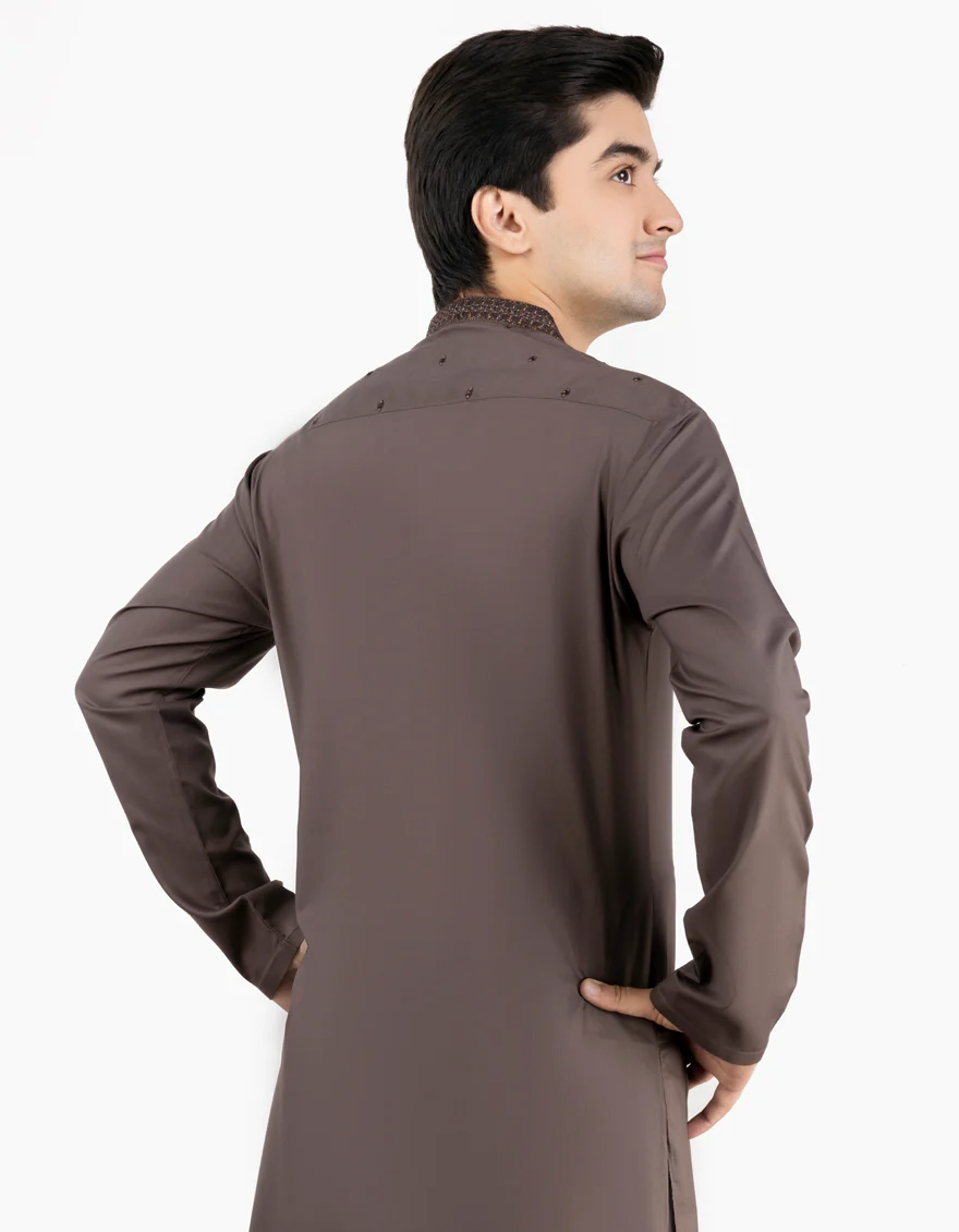 MUD BROWN KAMEEZ SHALWAR | JTKS-S-US-46127/S23/JJ8822-SF - Image 3