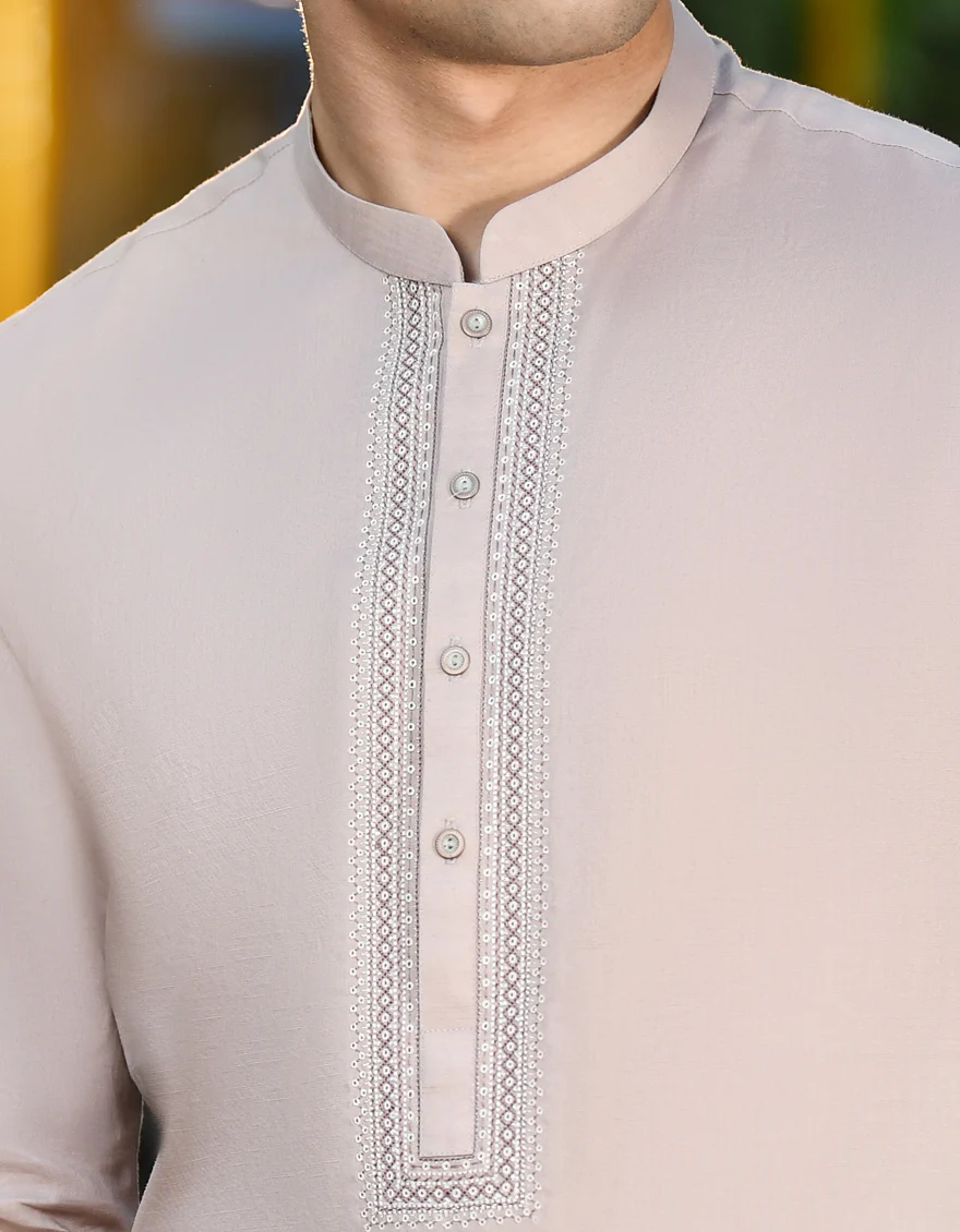 BROWN KAMEEZ SHALWAR | JTKS-US-24-34610 - Image 2