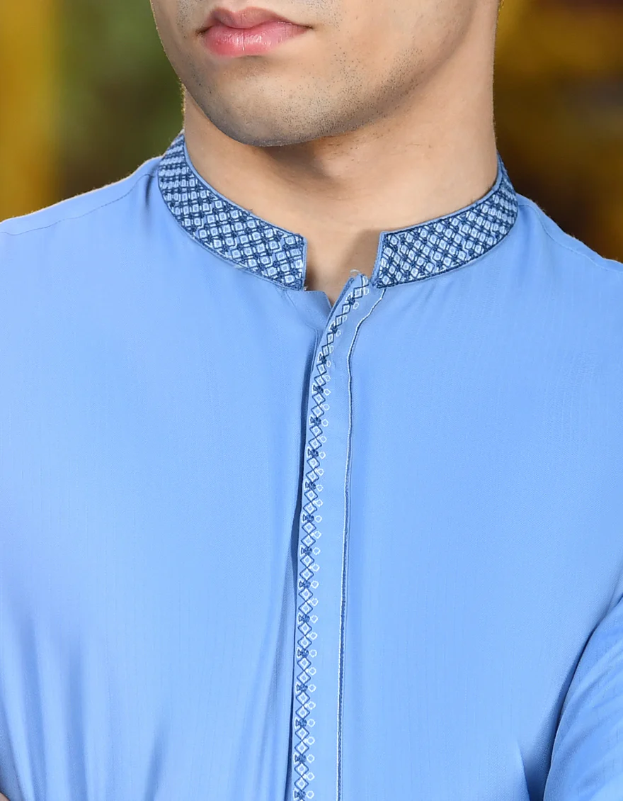 BLUE KAMEEZ SHALWAR | JTKS-US-24-38947 - Image 2