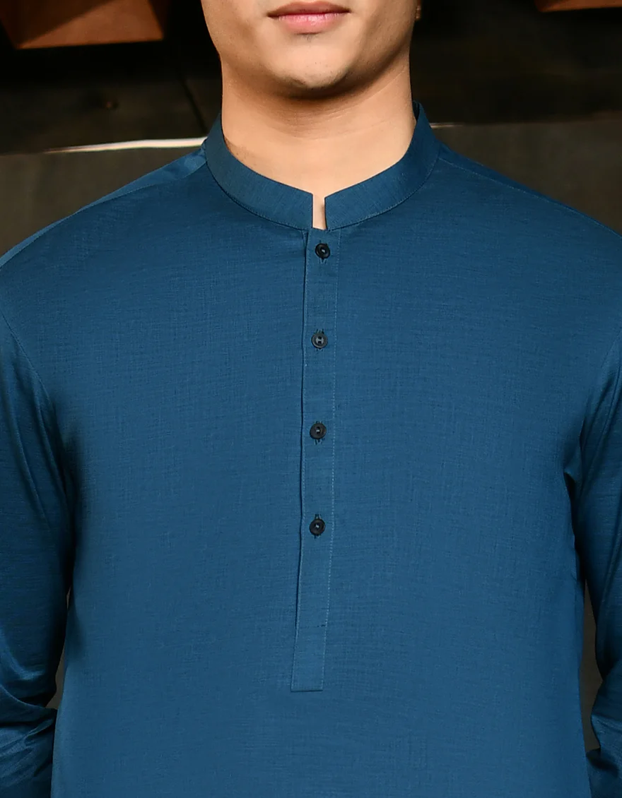 BLUE KAMEEZ SHALWAR | JTKS-US-24-38980 - Image 3