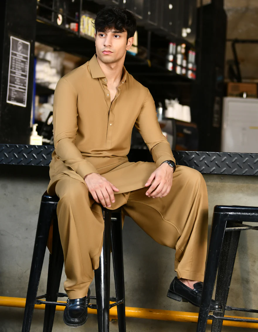 YELLOW KAMEEZ SHALWAR | JTKS-US-24-46243 - Image 3