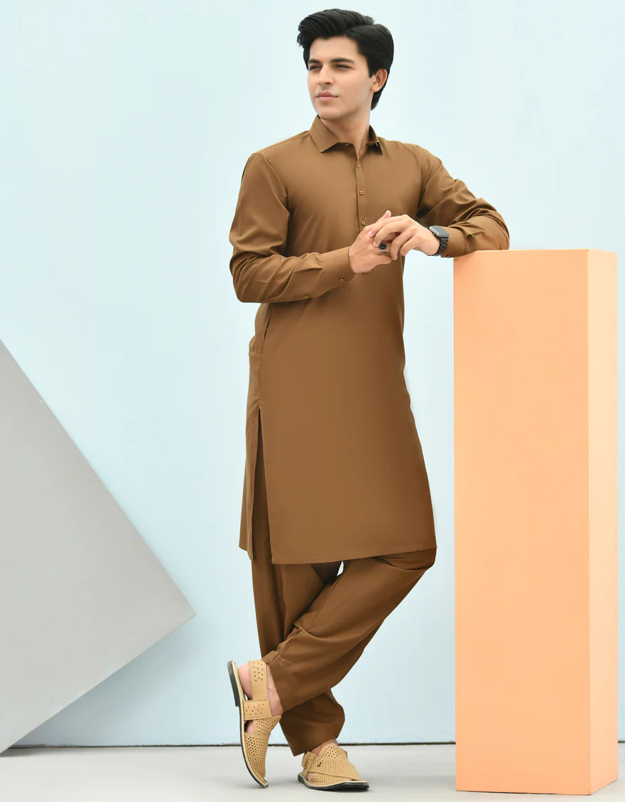 BROWN KAMEEZ SHALWAR | JTKS-US-43162/A22/JJ8157-CL